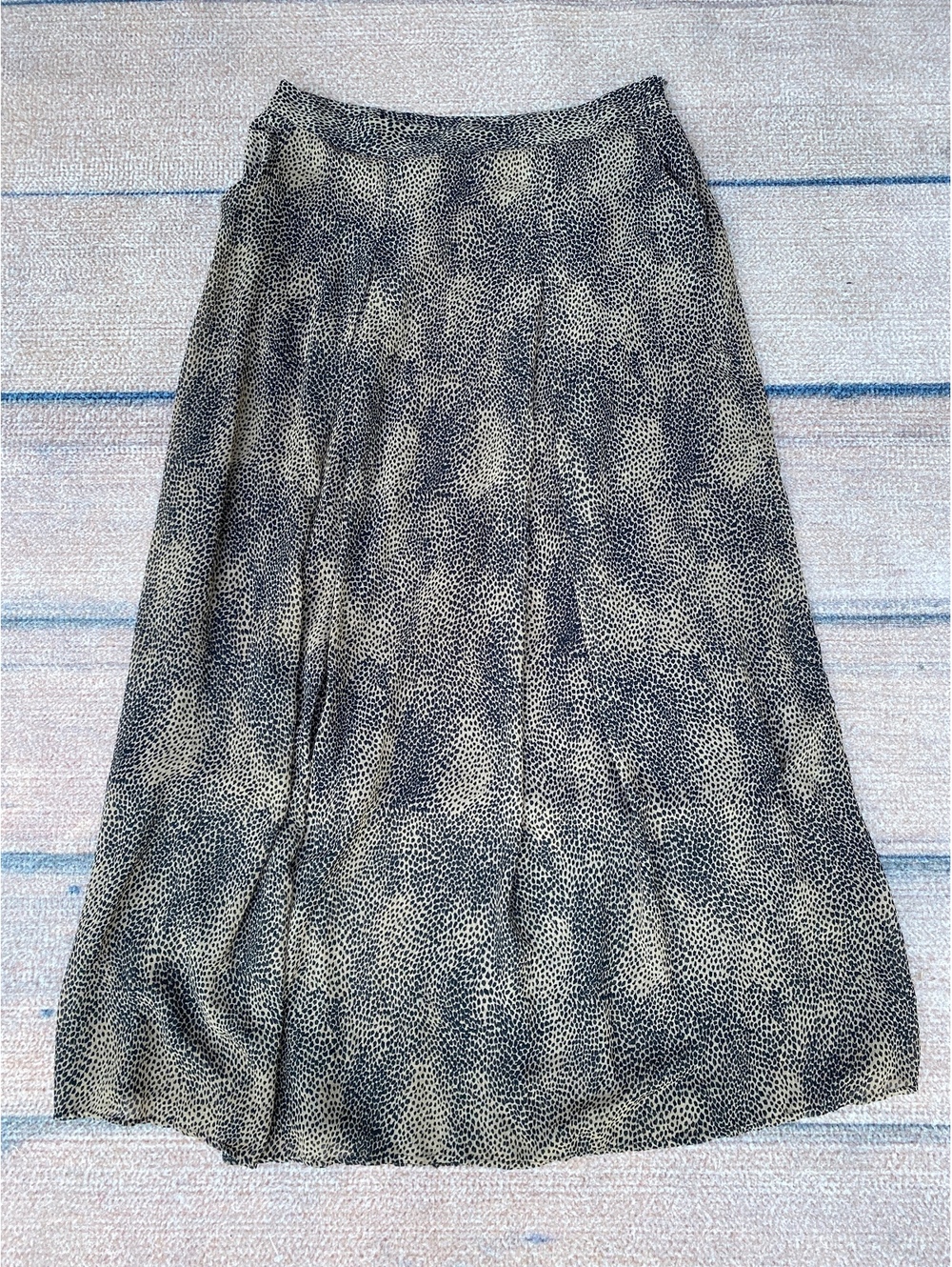 90's inspired cheetah print dark bohemian witchy whimsical flowy chiffon maxi XL